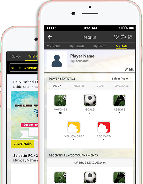 Player statistic page screenshot